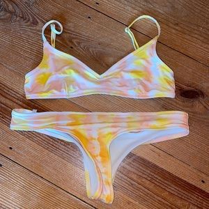 Rhythm tie dye bikini set